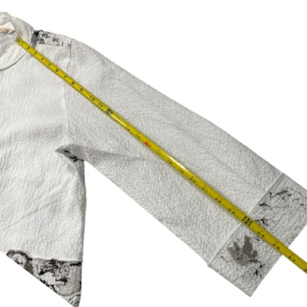 Soft Surroundings Women’s Textured White Fabric Easy-to-Wear -Large - Picture 7 of 7
